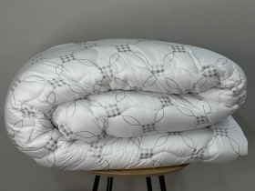 Одеяло Евро 200x220 Ecotton антиаллергенное всесезонное биопух белого цвета