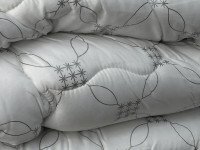 Одеяло двуспальное 172x200 Ecotton антиаллергенное всесезонное биопух белого цвета