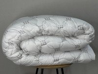Одеяло двуспальное 172x200 Ecotton антиаллергенное всесезонное биопух белого цвета