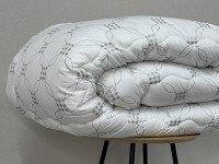 Одеяло двуспальное 172x200 Ecotton антиаллергенное всесезонное биопух белого цвета