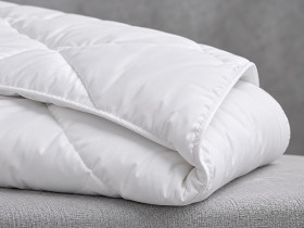Одеяло полуторное 150x210 Ecotton Лебединый пух Всесезонное теплое чехол батист 