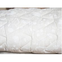 Double wool blanket 172x205 cotton warm milky color Ivory past 20-0256