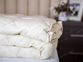 Ковдра двоспальна 180x210 Ecotton Напівшерсть 300 Ranforce Papirus 20-1154