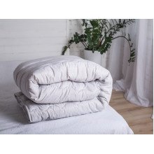 Double wool blanket 172x205 cotton warm gray color 10-0090 Ecotton