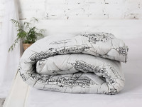 Одеяло двуспальное 180x210 Ecotton Полушерсть 300 Ranforce Серый 40-0965