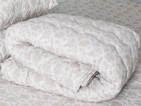 Одеяло двуспальное 180x210 Ecotton Полушерсть 400 Ranforce Бежевый 20-1154