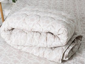 Double blanket 150x210 Ecotton Half-wool 400 Ranforce Beige 20-1154