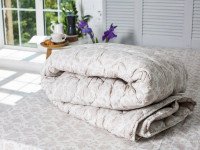 Warm double wool blanket 172x205 Ecotton cotton beige Cream 20-1154