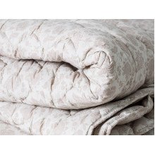 Ковдра Євро 200x220 Ecotton Напівшерсть 400 Ranforce Бежевий 20-1154