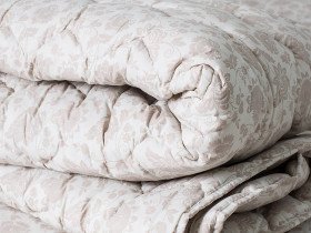 Одеяло Евро 200x220 Ecotton Полушерсть 400 Ranforce Бежевый 20-1154