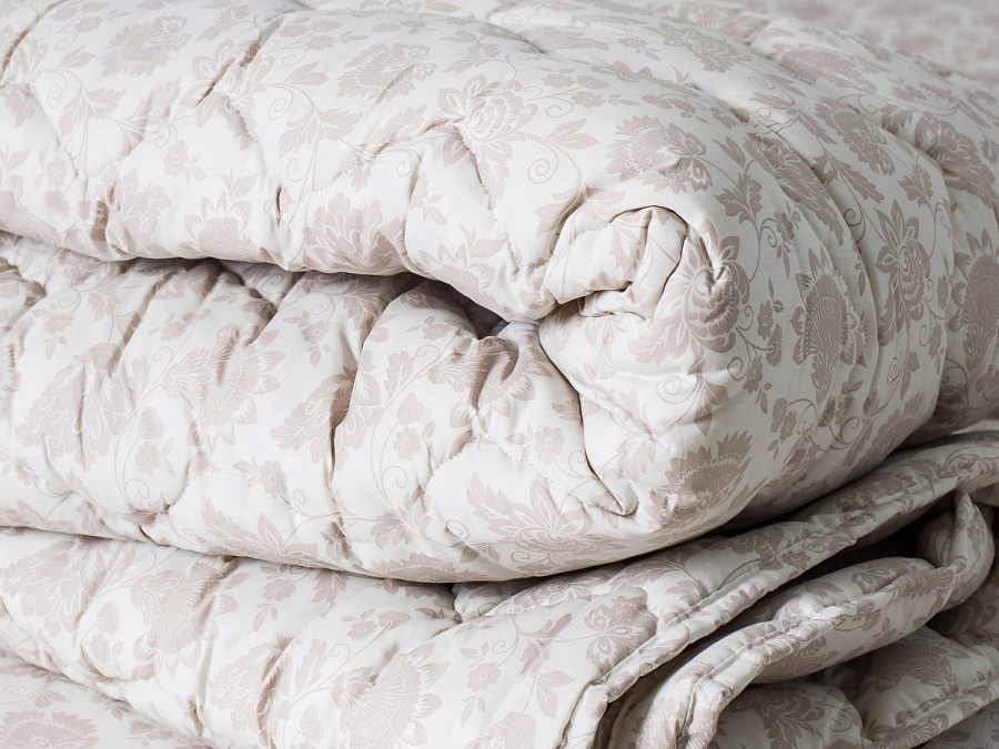 Double blanket 150x210 Ecotton Half-wool 400 Ranforce Beige 20-1154