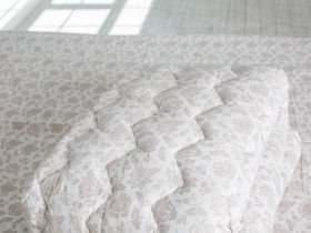 Double blanket 150x210 Ecotton Half-wool 400 Ranforce Beige 20-1154