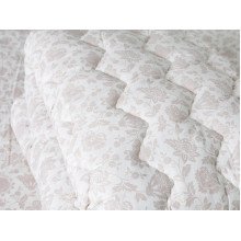 Warm double wool blanket 172x205 Ecotton cotton beige Cream 20-1154