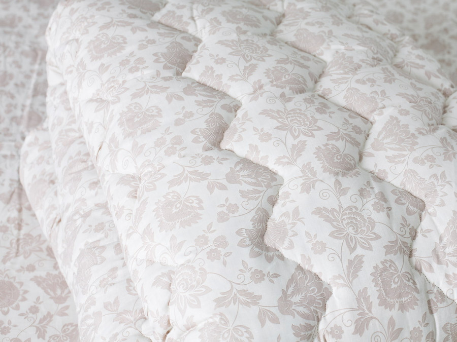 Одеяло Евро 200x220 Ecotton Полушерсть 400 Ranforce Бежевый 20-1154