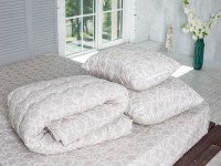 Double blanket 150x210 Ecotton Half-wool 400 Ranforce Beige 20-1154