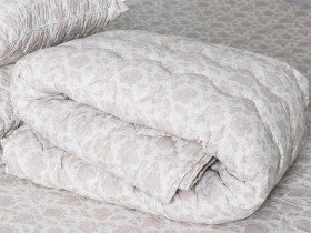 Одеяло двуспальное 180x210 Ecotton Полушерсть 400 Ranforce Бежевый 20-1154