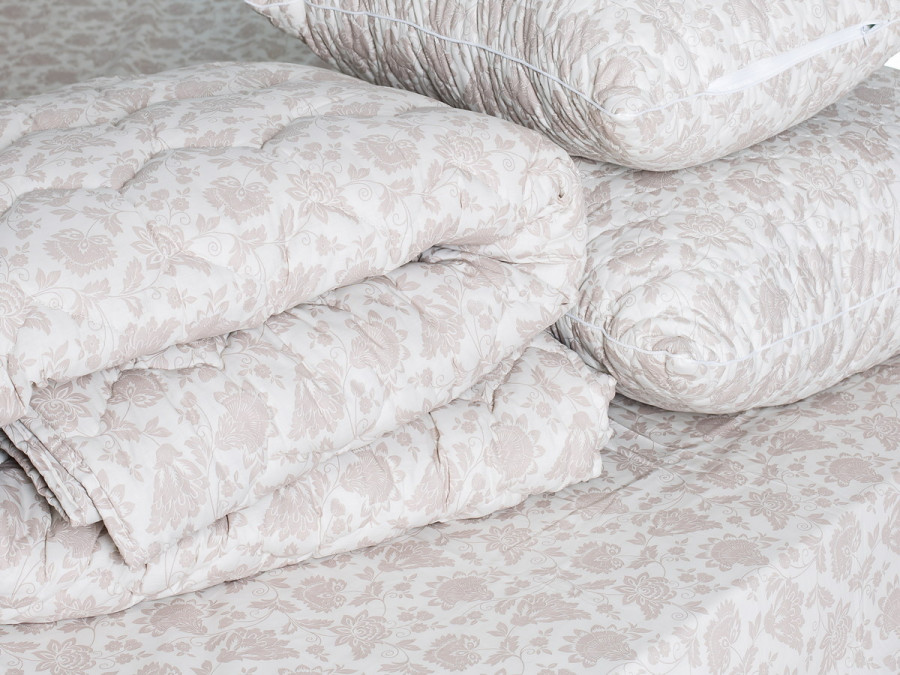 Double blanket 150x210 Ecotton Half-wool 400 Ranforce Beige 20-1154