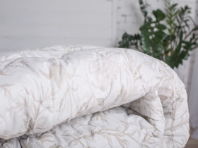 Ковдра двоспальна 180x210 Ecotton Напівшерсть 400 Ranforce Cream 20-0709