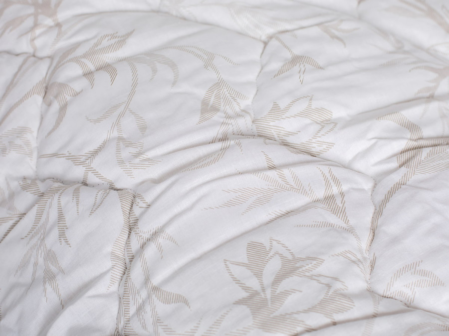Одеяло двуспальное 180x210 Ecotton Полушерсть 400 Ranforce Cream 20-0709