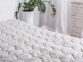 Одеяло двуспальное 180x210 Ecotton Полушерсть 400 Ranforce Cream 20-0709