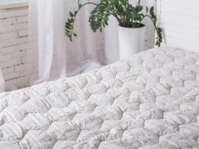 Одеяло двуспальное 180x210 Ecotton Полушерсть 400 Ranforce Cream 20-0709