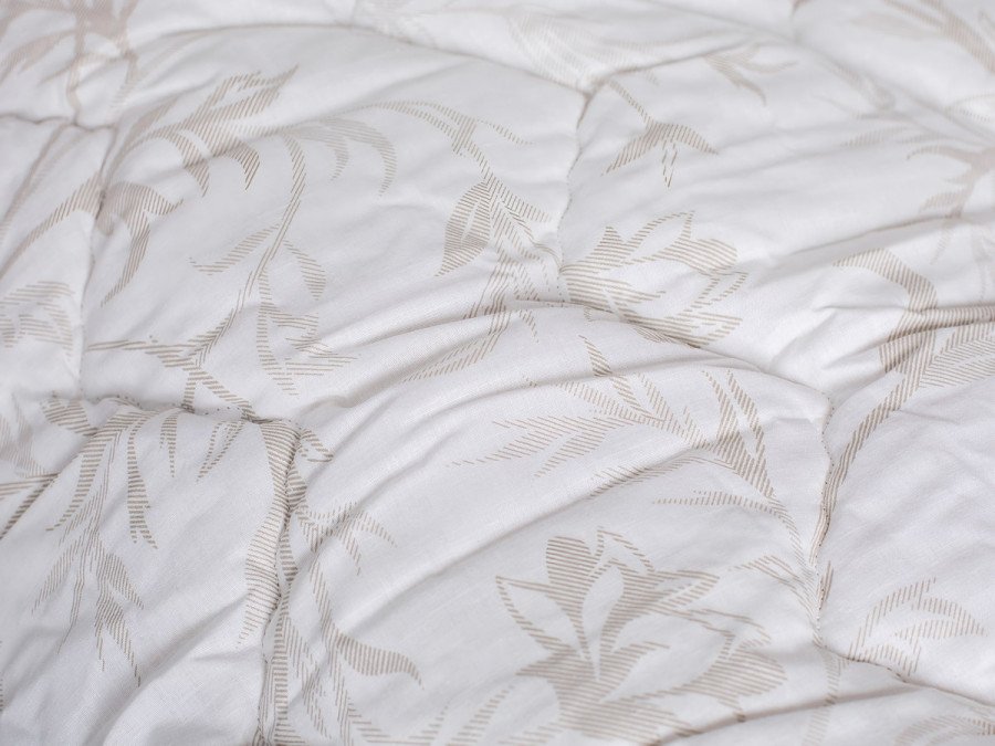 Одеяло шерстяное теплое двуспальное 172x205 Ecotton хлопковое белого цвета Cream 20-0709