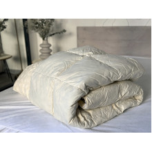 Одеяло полуторное 150x210 Ecotton Пух 50% Тик Бежевый