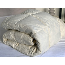 Одеяло полуторное 150x210 Ecotton Пух 50% Тик Бежевый