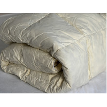 Одеяло полуторное 150x210 Ecotton Пух 50% Тик Бежевый