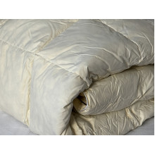 Одеяло полуторное 150x210 Ecotton Пух 50% Тик Бежевый