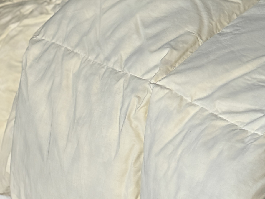 Одеяло полуторное 150x210 Ecotton Пух 50% Тик Бежевый