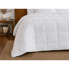 Одеяло пуховое 50% 172х205 тик с кантом белый White Ecotton Premium collection