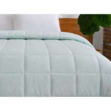 Down Quilt 50% Down 140x205 cm Tick Fabric with Blue Swan Piping Ecotton Premium collection