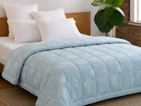 Ковдра пухова 50% 140x205 тік з кантом Rose Blue Ecotton Premium collection 