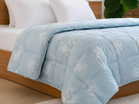Ковдра пухова 50% 140x205 тік з кантом Rose Blue Ecotton Premium collection 
