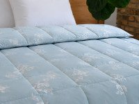 Ковдра пухова 50% 140x205 тік з кантом Rose Blue Ecotton Premium collection 