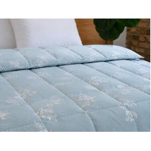 Ковдра пухова 50% 140x205 тік з кантом Rose Blue Ecotton Premium collection 