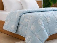 Ковдра пухова 50% 140x205 тік з кантом Rose Blue Ecotton Premium collection 