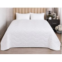 Double Lightweight Cotton Antiallergenic Quilt 172x205 White 20-1371 white