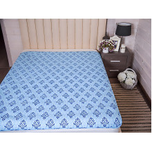 Double Lightweight Cotton Antiallergenic Quilt 172x205 Blue 40-0606 Blue