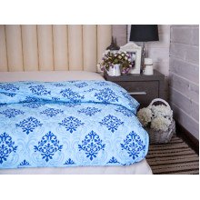 Double Lightweight Cotton Antiallergenic Quilt 172x205 Blue 40-0606 Blue