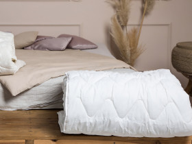Ковдра Євро 200x220 Ecotton Силікон 300 Ranforce Білий 20-0256