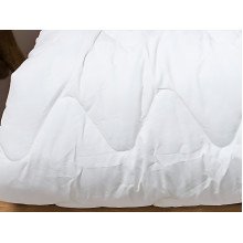 Ковдра двоспальна 172x205 Ecotton антиалергенна бавовняна легка білого кольору 20-0256 White
