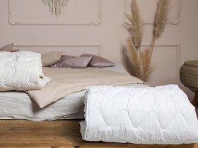 Одеяло Евро 200x220 Ecotton Силикон 300 Ranforce Белый 20-0256
