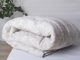 Ковдра двоспальна 180x210 Ecotton Силікон 300 Ranforce Білий 20-0709