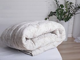 Одеяло полуторное 150x210 Ecotton Силикон 300 Ranforce Белый 20-0709