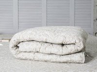 Double blanket 172x205 Ecotton anti-allergenic cotton gray 40-0963 White