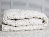 Ковдра двоспальна 172x205 Ecotton антиалергенна бавовняна сіра 40-0963 White