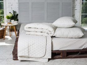 Одеяло двуспальное 180x210 Ecotton Силикон 300 Ranforce Белый 40-0968