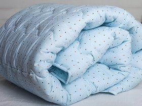 Одеяло Евро 200x220 Ecotton Силикон 300 Ranforce Голубой 20-0256